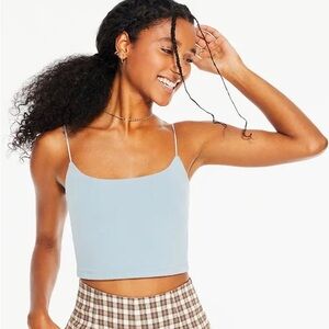 Aeropostal Seriously Soft Baby Blue Cropped Tank Top